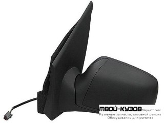 ЗЕРКАЛО ЛЕВАЯ СТОРОНА ЭЛЕКТР С ПОДОГРЕВОМ (CONVEX) ГРУНТ (ТАЙВАНЬ) для Ford FIESTA (2006-2007)