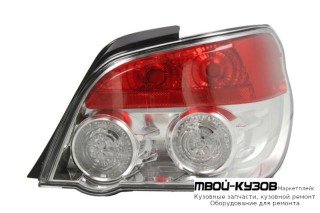 ФОНАРЬ ЗАДНИЙ ВНЕШНИЙ ПРАВАЯ СТОРОНА (СЕДАН) ВНУТРИ (DEPO) ХРОМ для Subaru IMPREZA (2001-)