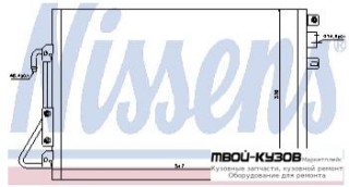 LOGAN КОНДЕНСАТОР КОНДИЦИОНЕРА (NISSENS) (GERI) (NRF) (см.каталог) для Renault LOGAN (2005-2014)
