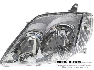 ФАРА ЛЕВАЯ СТОРОНА ПОД КОРРЕКТОР (СЕДАН) (УНИВЕРСАЛ) (DEPO) для Toyota COROLLA DE120 / ZE120 (2002-) СЕДАН / УНИВЕРСАЛ