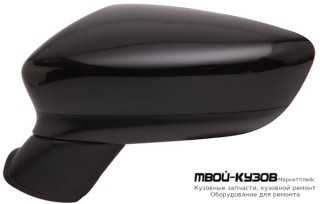 ЗЕРКАЛО ЛЕВАЯ СТОРОНА ЭЛЕКТР С ПОДОГРЕВОМ , УКАЗАТЕЛЬ ПОВОРОТА 6 КОНТ ГРУНТ (ТАЙВАНЬ) для Mazda 6 (2013-)