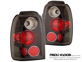 ФОНАРЬ ЗАДНИЙ ВНЕШНИЙ ЛЕВАЯ + ПРАВАЯ (КОМПЛЕКТ) ТЮНИНГ (EAGLE EYES) ЧЁРНЫЙ С КРАСНЫЙ для Toyota 4 RUNNER (1996-1998) (1999-)