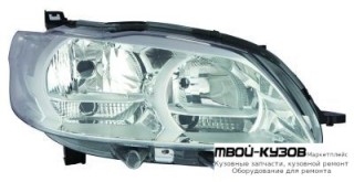 ФАРА ПРАВАЯ СТОРОНА +/- КОРРЕКТОР (DEPO) для Peugeot 301 (2013-)