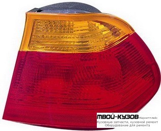 ФОНАРЬ ЗАДНИЙ ВНЕШНИЙ ПРАВАЯ СТОРОНА (DEPO) КРАСНЫЙ-ЖЕЛТ для BMW E46 СЕДАН / УНИВЕРСАЛ (05.1998 - 08.2001) (09.2001 - 2003)