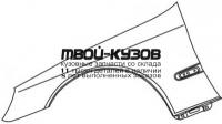 MD22098-270-L - КРЫЛО ПЕРЕДНЕЕ ЛЕВОЕ (ТАЙВАНЬ) Mercedes W220 (1998-)