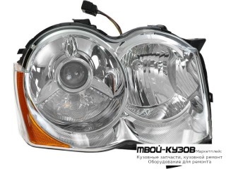 ФАРА ПРАВАЯ СТОРОНА (КСЕНОН) +/- ПОД КОРРЕКТОР (EAGLE EYES) для Jeep GRAND CHEROKEE (2005-2009)