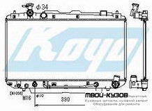 РАДИАТОР ОХЛАЖДЕНИЯ AT 2 для Toyota RAV4 (2000-2003) (2004-2005)