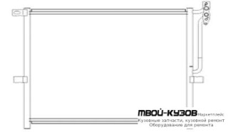 X3 КОНДЕНСАТОР КОНДИЦИОНЕРА (см.каталог) для BMW E83 X3 (01.2004-)