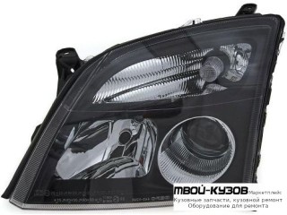 ФАРА ЛЕВАЯ СТОРОНА ПОД КОРРЕКТОР ВНУТРИ (DEPO) ЧЁРНЫЙ для Opel VECTRA С (04.2002-) SIGNUM (2003-)