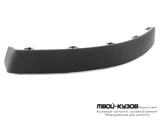 МОЛДИНГ БАМПЕРА ПЕРЕДНИЙ ПРАВАЯ СТОРОНА ЧЁРНЫЙ (АРГЕНТИНА) для Citroen C4 (11.2004-) PICASSO (2006-)