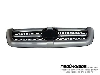 РЕШЕТКА РАДИАТОРА В СБОРЕ С МОЛДИНГ ХРОМ-ЧЁРНЫЙ для Hyundai SANTA FE (2001-2006) / CLASSIC TAGAZ (2008-)