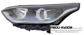 ФАРА ЛЕВАЯ СТОРОНА ЛИНЗОВАННАЯ С КОРРЕКТОР (DEPO) для KIA CERATO (2018-)
