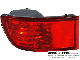 ФОНАРЬ ЗАДНИЙ ВНЕШНИЙ ЛЕВАЯ СТОРОНА НИЖН В БАМПЕР С ПРОТИВОТУМ (DEPO) КРАСНЫЙ для Toyota LANDCRUISER PRADO 120 (09.2002-)