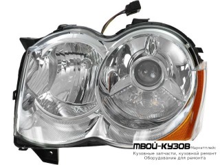 ФАРА ЛЕВАЯ СТОРОНА (КСЕНОН) +/- ПОД КОРРЕКТОР (EAGLE EYES) для Jeep GRAND CHEROKEE (2005-2009)