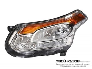 ФАРА ЛЕВАЯ СТОРОНА С КОРРЕКТОР (DEPO) для Citroen C3 (2009-) / DS3 (2010-)