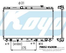 РАДИАТОР ОХЛАЖДЕНИЯ AT 2.2 (KOYO) для Lexus ES300 (1997-1999)