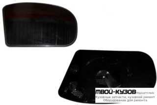 СТЕКЛО ЗЕРКАЛА ПРАВАЯ СТОРОНА ЭЛЕКТР С ПОДОГРЕВОМ (ASPHERICAL) (ТАЙВАНЬ) для Mercedes W203 (07.2000-)