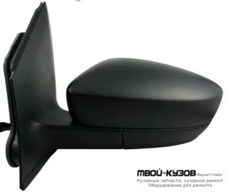 ЗЕРКАЛО ЛЕВАЯ СТОРОНА (СЕДАН) С ТРОСИК (CONVEX) (ТАЙВАНЬ) для Volkswagen POLO (09.2010 - 2020)