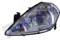 ФАРА левая под кор.хром.с белым указат.поворота  - для NISSAN TIIDA