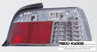 ФОНАРЬ ЗАДНИЙ ВНЕШНИЙ ЛЕВАЯ + ПРАВАЯ (КОМПЛЕКТ) (КУПЕ) (кабриолет) ДИОД СТОП СИГНАЛ , УКАЗАТЕЛЬ ПОВОРОТА ХРУСТАЛ (SONAR) КРАСНЫЙ-XРОМ для BMW E36 (12.1990 - 01.2000)