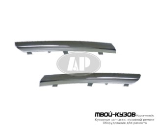 МОЛДИНГ РЕШЕТКИ РАДИАТОРА ПРАВАЯ СТОРОНА ХРОМ (ТАЙВАНЬ) для Nissan ALMERA N16E (2002-)