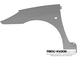 КРЫЛО ПЕРЕДНИЙ ЛЕВАЯ СТОРОНА ПЛАСТИК (КИТАЙ) для Peugeot 307 (2005-)