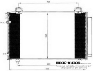 AVENSIS КОНДЕНСАТОР КОНДИЦИОНЕРА (NISSENS) (AVA) (см.каталог) для Toyota AVENSIS (2003-2007)