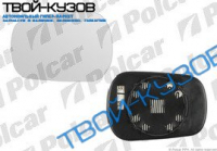 FIESTA/FUSION 02-05 ВСТАВКА ЗЕРКАЛА R ОБОГРЕВ, ВЫПУКЛОЕ, ХРОМ