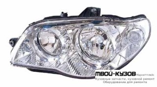 ФАРА ЛЕВАЯ СТОРОНА С КОРРЕКТОР ВНУТРИ (DEPO) ХРОМ для Fiat ALBEA / PALIO (2005-)