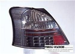 ФОНАРЬ ЗАДНИЙ ВНЕШНИЙ ЛЕВАЯ + ПРАВАЯ (КОМПЛЕКТ) ТЮНИНГ ПРОЗРАЧНЫЙ С ДИОД (SONAR) ВНУТРИ ЧЁРНЫЙ-ХРОМ для Toyota YARIS (08.2005-)