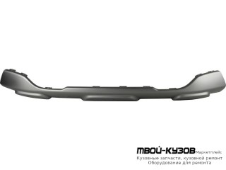 НАКЛАДКА БАМПЕРА ПЕРЕД НИЖН СЕРЫЙЕБРИСТ (ТАЙВАНЬ) для Renault LOGAN / SANDERO (2014-)