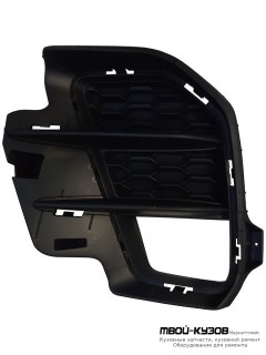 РЕШЕТКА БАМПЕРА ПЕРЕДНИЙ ЛЕВАЯ СТОРОНА С ОТВЕРСТИЯМИ ПОД ПРОТИВОТУМАННЫЕ ФАРЫ (ХЭТЧБЭК) (КИТАЙ) для KIA RIO (2020-)