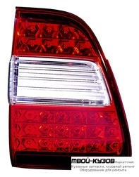 ФОНАРЬ ЗАДНИЙ ВНУТРЕН ПРАВАЯ СТОРОНА С ДИОД (DEPO) БЕЛ-КРАСНЫЙ для Toyota LANDCRUISER 100 (1998-)