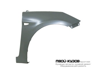 КРЫЛО ПЕРЕДНИЙ ПРАВАЯ СТОРОНА С ОТВ ПОД ПОВТОРИТЕЛЬ (РОССИЯ) для Hyundai SOLARIS (2011-)