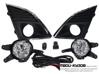 ФАРА ПРОТИВОТУМАННАЯ ЛЕВАЯ + ПРАВАЯ (КОМПЛЕКТ) С РЕШЕТК , ПРОВОДК И КНОПКОЙ для Chevrolet CRUZE (2009-)