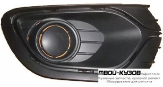 РЕШЕТКА БАМПЕРА ПЕРЕДНИЙ ПРАВАЯ СТОРОНА БЕЗ ОТВЕРСТИЙ ПОД ПРОТИВОТУМАННЫЕ ФАРЫ (ТАЙВАНЬ) для Renault LOGAN / SANDERO (2014-)