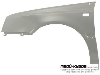 КРЫЛО ПЕРЕДНИЙ ЛЕВАЯ СТОРОНА С ПРЯМОУГ ОТВ ПОД ПОВТОРИТЕЛЬ для Volkswagen GOLF III (11.1991 - 09.1997), Volkswagen VENTO (02.1992 - 08.1998)