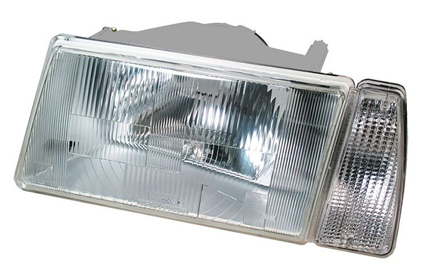 Фара ВАЗ-2108 левая в сборе c бел.пов.б/л (серый корпус) (Формула Света)