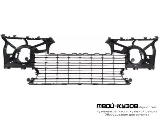 РЕШЕТКА БАМПЕРА ПЕРЕДНИЙ БЕЗ ОТВЕРСТИЙ ПОД ПРОТИВОТУМАННЫЕ ФАРЫ (ТАЙВАНЬ) для Peugeot 307 (2005-)