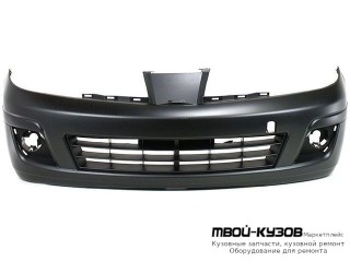 БАМПЕР ПЕРЕДНИЙ ЧЁРНЫЙ (ТАЙВАНЬ) для Nissan TIIDA (2007-)