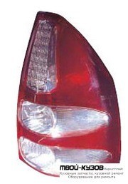 ФОНАРЬ ЗАДНИЙ ВНЕШНИЙ ЛЕВАЯ + ПРАВАЯ (КОМПЛЕКТ) ТЮНИНГ ХРУСТАЛ С ДИОД СТОП СИГНАЛ (DEPO) для Toyota LANDCRUISER PRADO 120 (09.2002-)