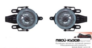 ФАРА ПРОТИВОТУМАННАЯ ЛЕВАЯ + ПРАВАЯ (КОМПЛЕКТ) С ПРОВОДК , КНОПКОЙ , КРЕПЛЕН для Mitsubishi PAJERO / MONTERO (2000-2002) (2003-)