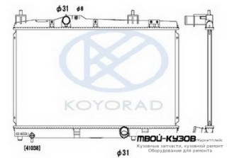 РАДИАТОР ОХЛАЖДЕНИЯ MT 1.4 (дизель) (KOYO) для Toyota YARIS (1999 - 11.2002) (12.2002 - 07.2005)