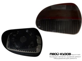 СТЕКЛО ЗЕРКАЛА ЛЕВАЯ СТОРОНА ЭЛЕКТР С ПОДОГРЕВОМ (ASPHERICAL) (ТАЙВАНЬ) для Peugeot 207 (2005-), Peugeot 308 (2007-)