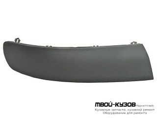 МОЛДИНГ БАМПЕРА ПЕРЕДНИЙ ПРАВАЯ СТОРОНА СЕРЫЙ (ТАЙВАНЬ) для Volkswagen TRANSPORTER T5 (2003-2009)