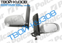 TOURAN 03-06 ЗЕРКАЛО R ЭЛ+ОБОГРЕВ, ПОД ПОКРАСКУ, ВЫПУКЛОЕ, ХРОМ