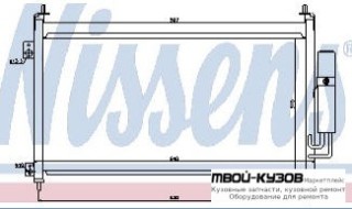 CIVIC КОНДЕНСАТОР КОНДИЦИОНЕРА (ХЭТЧБЭК) (NISSENS) (AVA) (см.каталог) для Honda CIVIC (2006-2011) ХЭТЧБЭК / КУПЕ