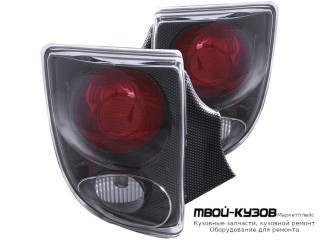 ФОНАРЬ ЗАДНИЙ ВНЕШНИЙ ЛЕВАЯ + ПРАВАЯ (КОМПЛЕКТ) ТЮНИНГ (EAGLE EYES) ВНУТРИ КРАСНЫЙ С КАРБОН для Toyota CELICA (2000-)