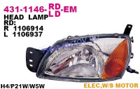 FIESTA/COURIER 99-01 ФАРА R МЕХ/ЭЛЕКТР.H4   431-1146R-LD-EM
