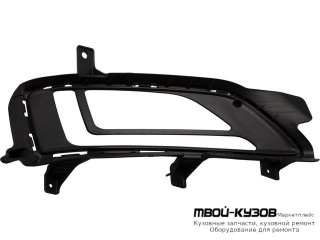 РЕШЕТКА БАМПЕРА ПЕРЕДНИЙ ПРАВАЯ СТОРОНА С ОТВЕРСТИЯМИ ПОД ПРОТИВОТУМАННЫЕ ФАРЫ , DRL( ХОД. ОГНИ) (КИТАЙ) для Hyundai TUCSON (2015-)